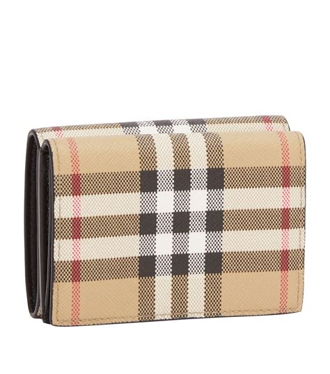 burberry trifold wallet|burberry check billfold wallet.